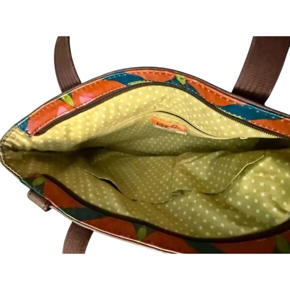 Fossil Floral Canvas With Leather  handles Shoulder Bag - Picture 3 of 3